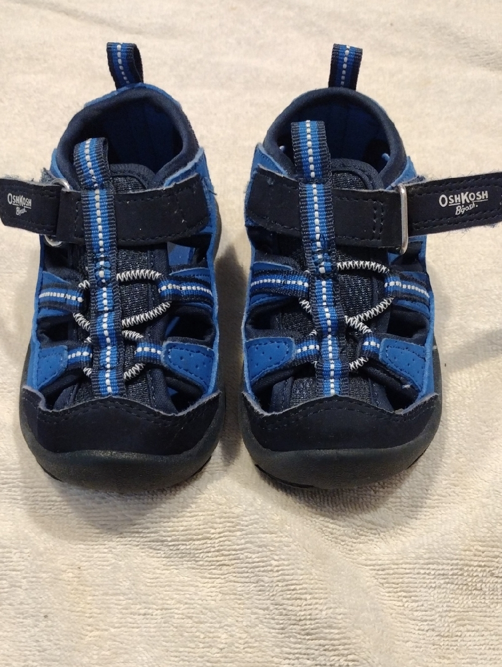 OshKosh B'gosh Navy and Royal Blue Kids Sport Sandals